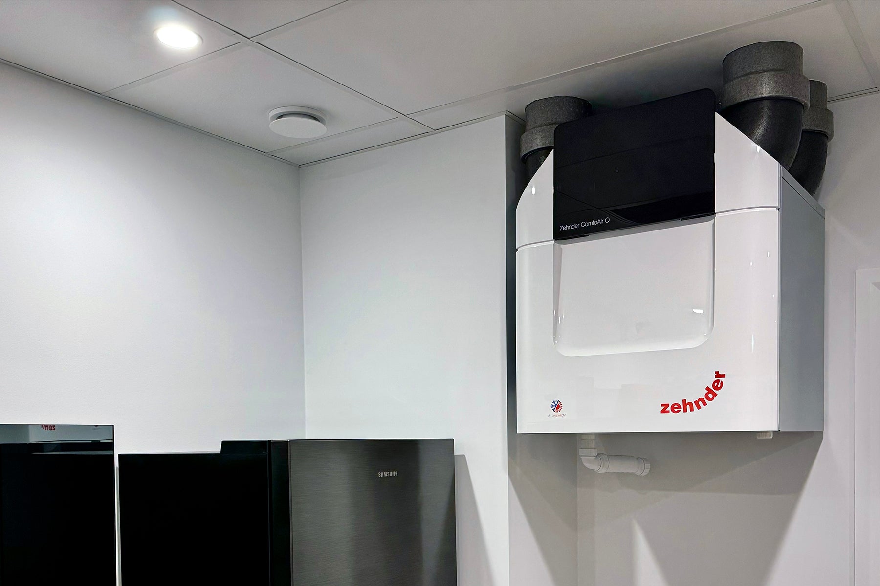 Installing a Zehnder ComfoAir Q350 HRV System in Our Office Space