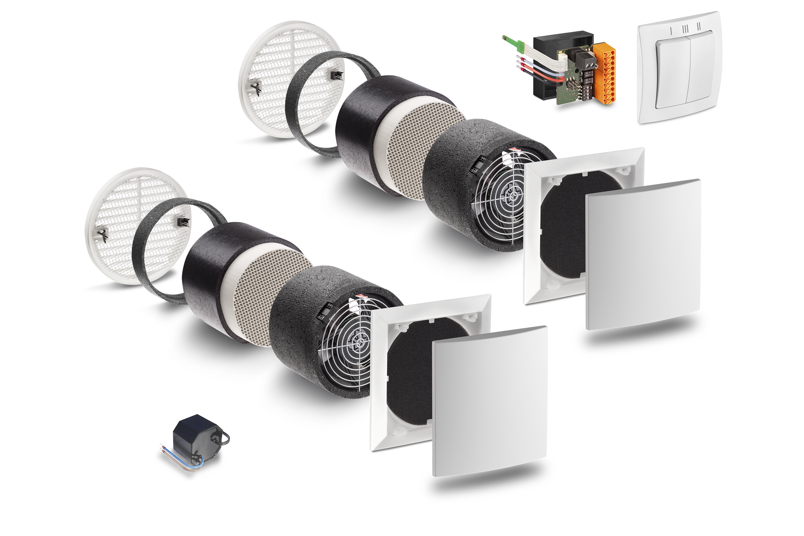 LUNOS e²60 Mono/Duo Decentralised Energy Recovery Ventilation Systems