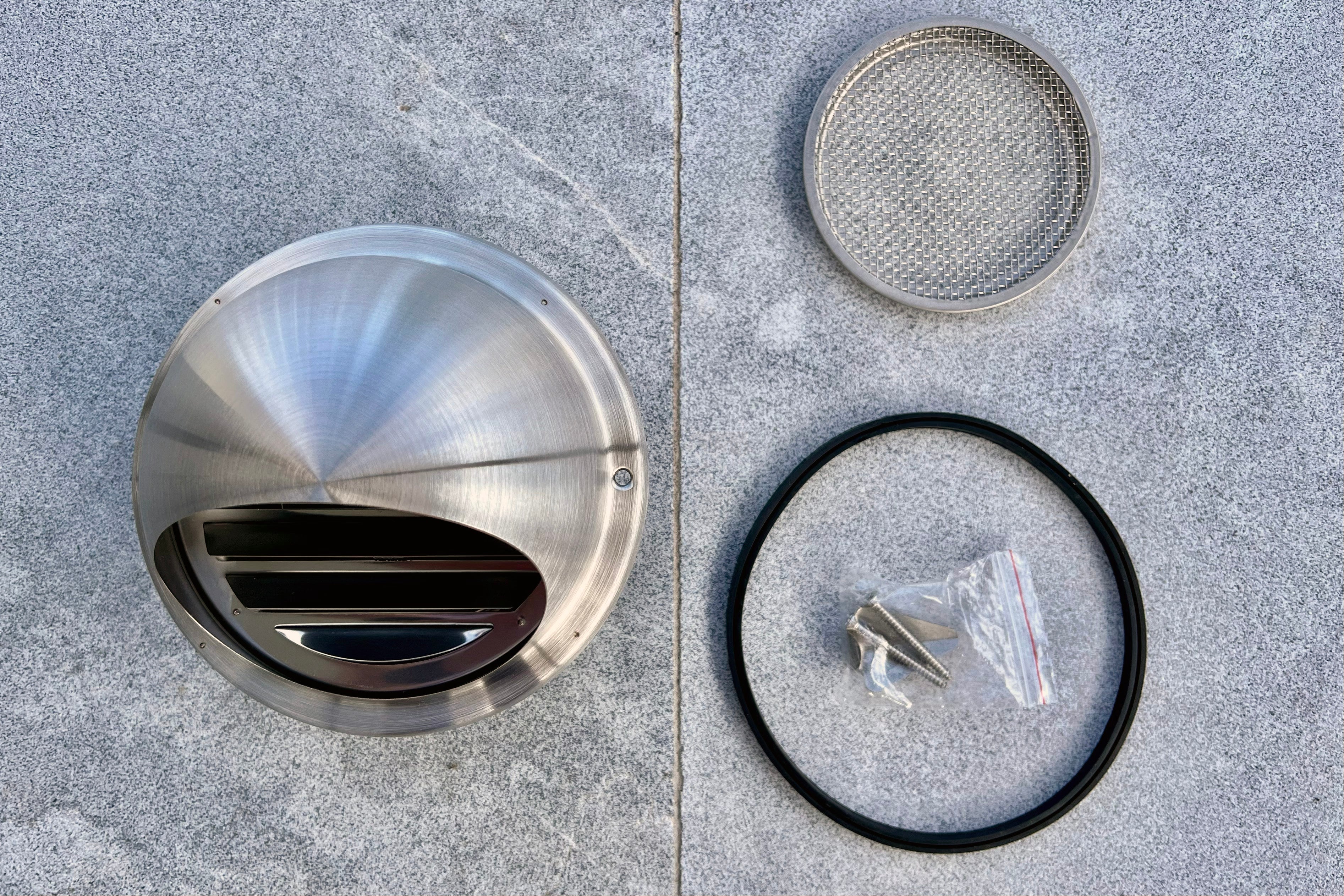 100mm Bush Fire Rated Stainless Steel Dome Vent (316 Marine Grade) (BAL-40 / BAL-FZ)