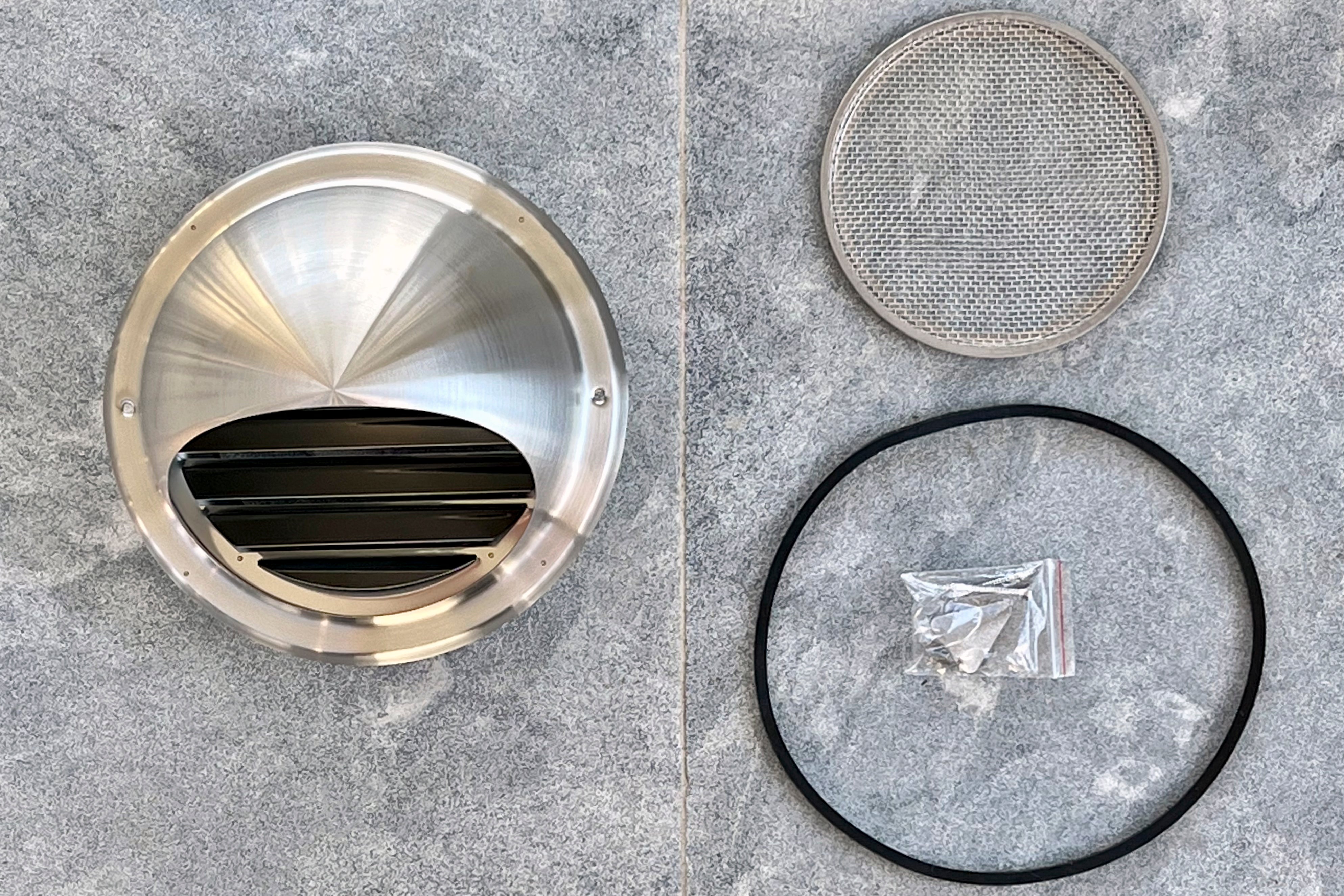 150mm Bush Fire Rated Stainless Steel Dome Vent (316 Marine Grade) (BAL-40 / BAL-FZ)