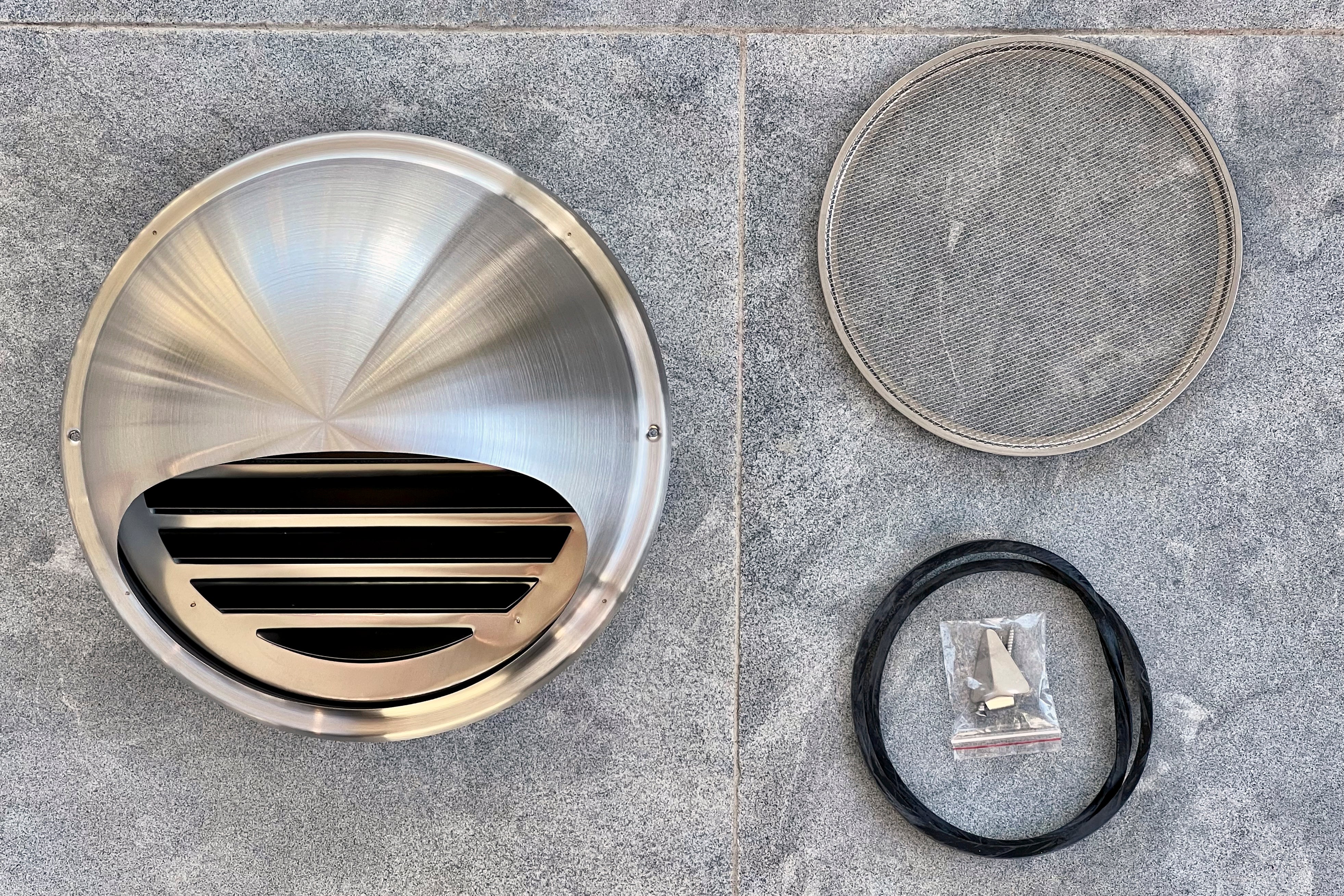 200mm Bush Fire Rated Stainless Steel Dome Vent (304 Grade) (BAL-40 / BAL-FZ)