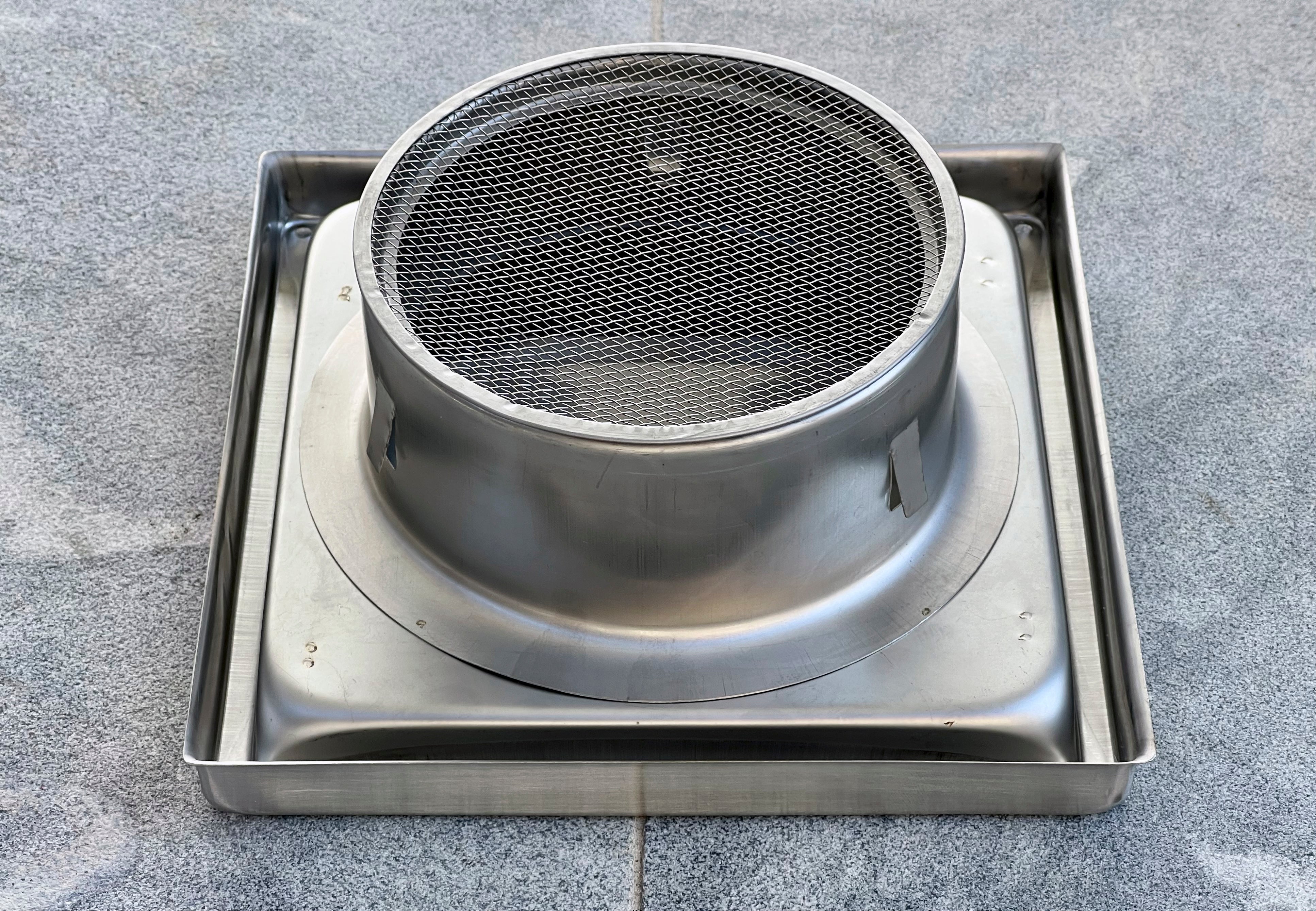 125mm Bush Fire Rated Stainless Steel Gravity Louvre Vent (316 Marine Grade) (BAL-40 / BAL-FZ)