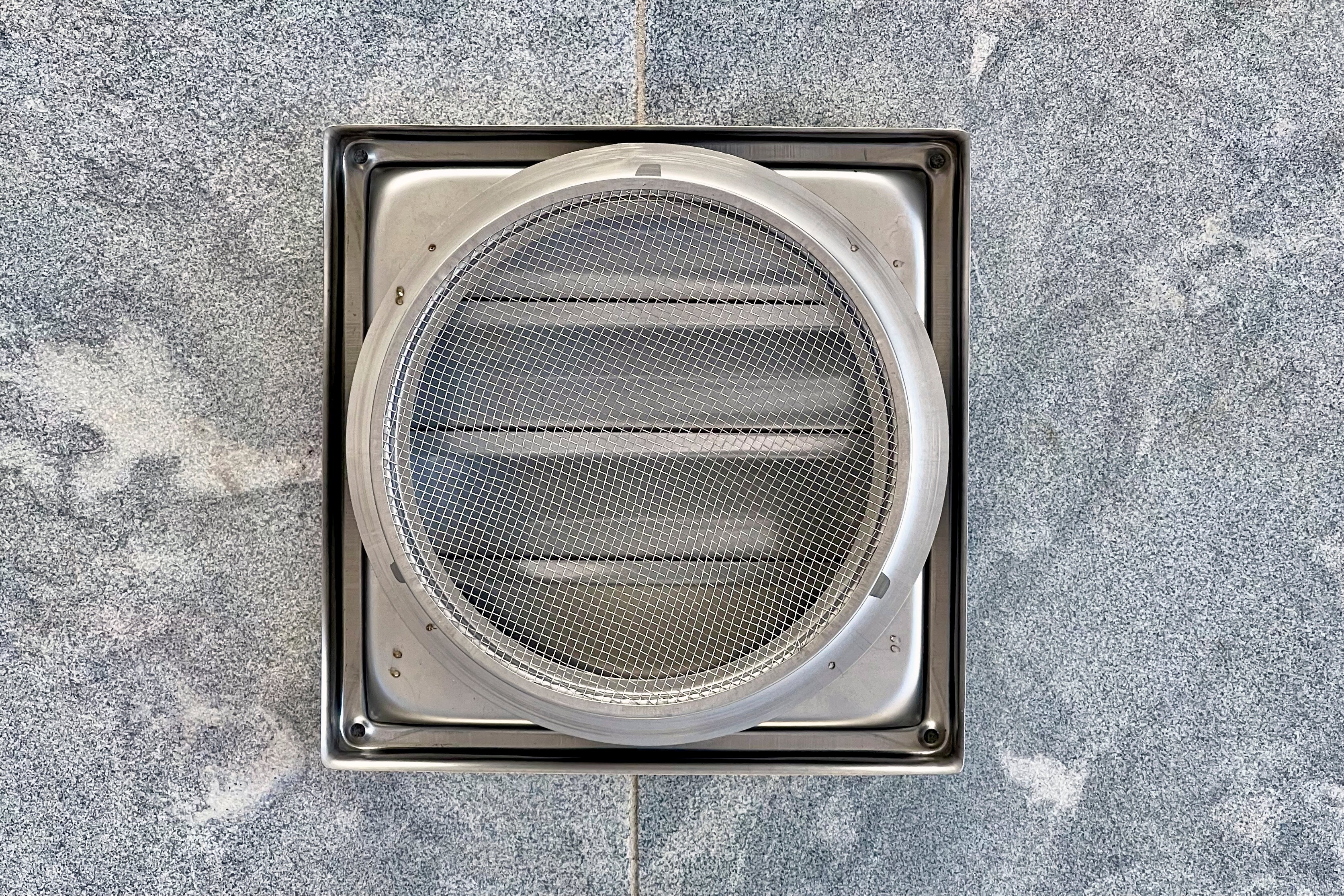 150mm Bush Fire Rated Stainless Steel Gravity Louvre Vent (316 Marine Grade) (BAL-40 / BAL-FZ)