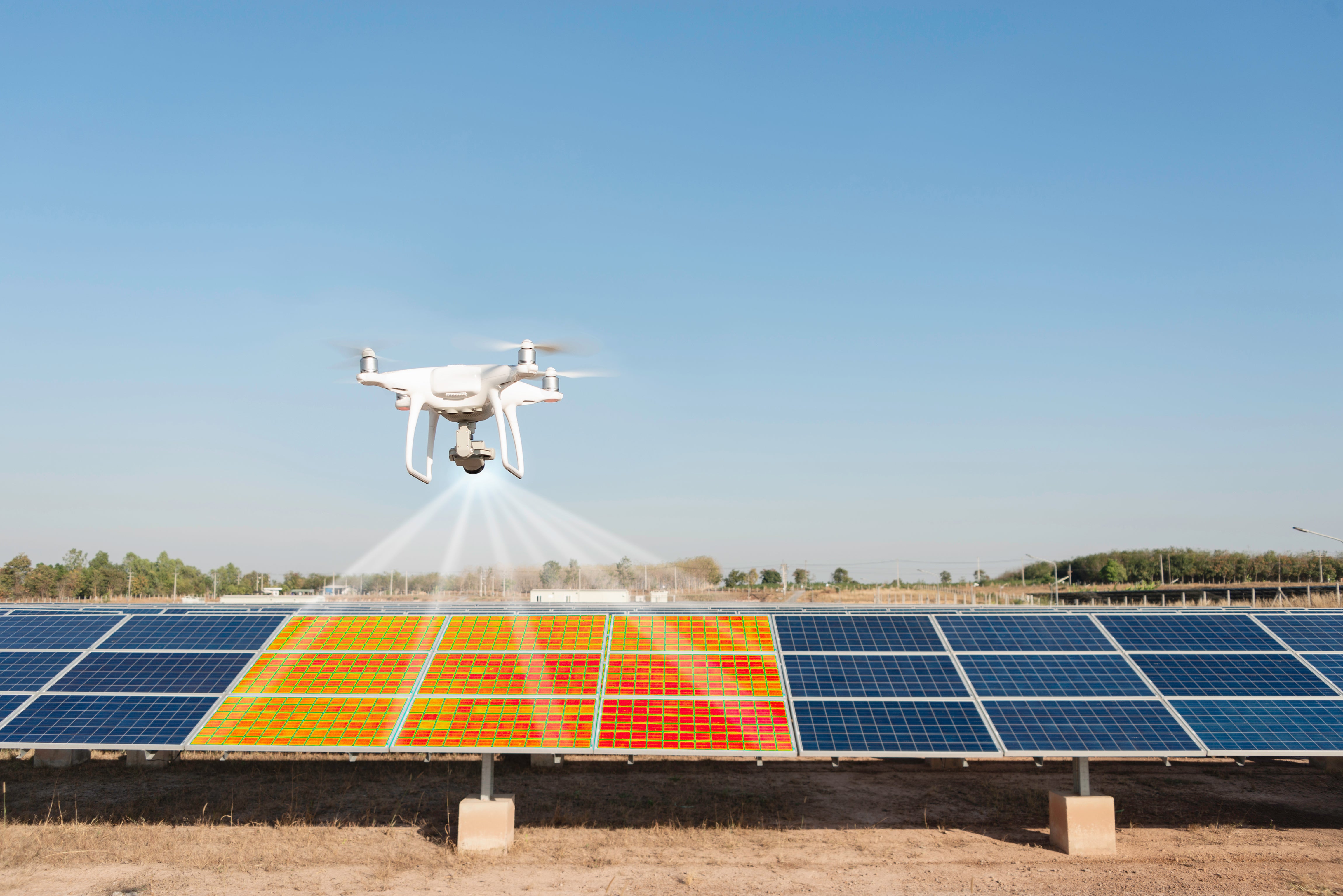 Infrared Imaging for Solar System Inspections