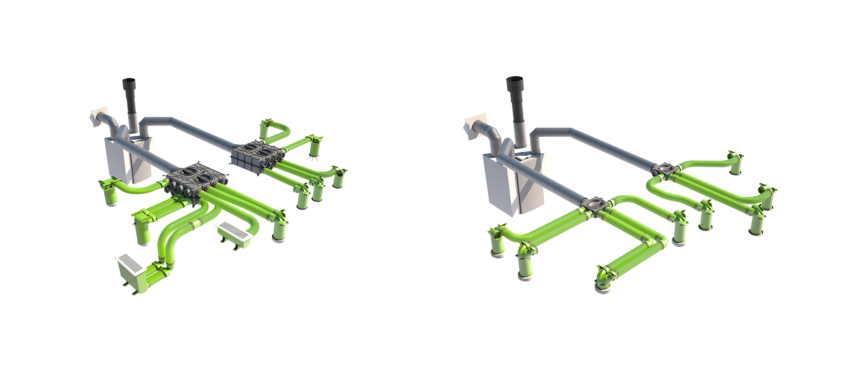 Ubbink Air Excellent HRV/ERV Ductwork | Semi-Rigid Duct for Passivhaus and High-Performance Homes