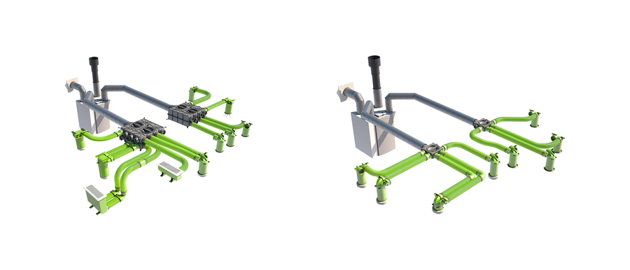 Ubbink Air Excellent HRV/ERV Ductwork | Semi-Rigid Duct for Passivhaus and High-Performance Homes