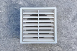 100mm White Plastic Louvre Grille