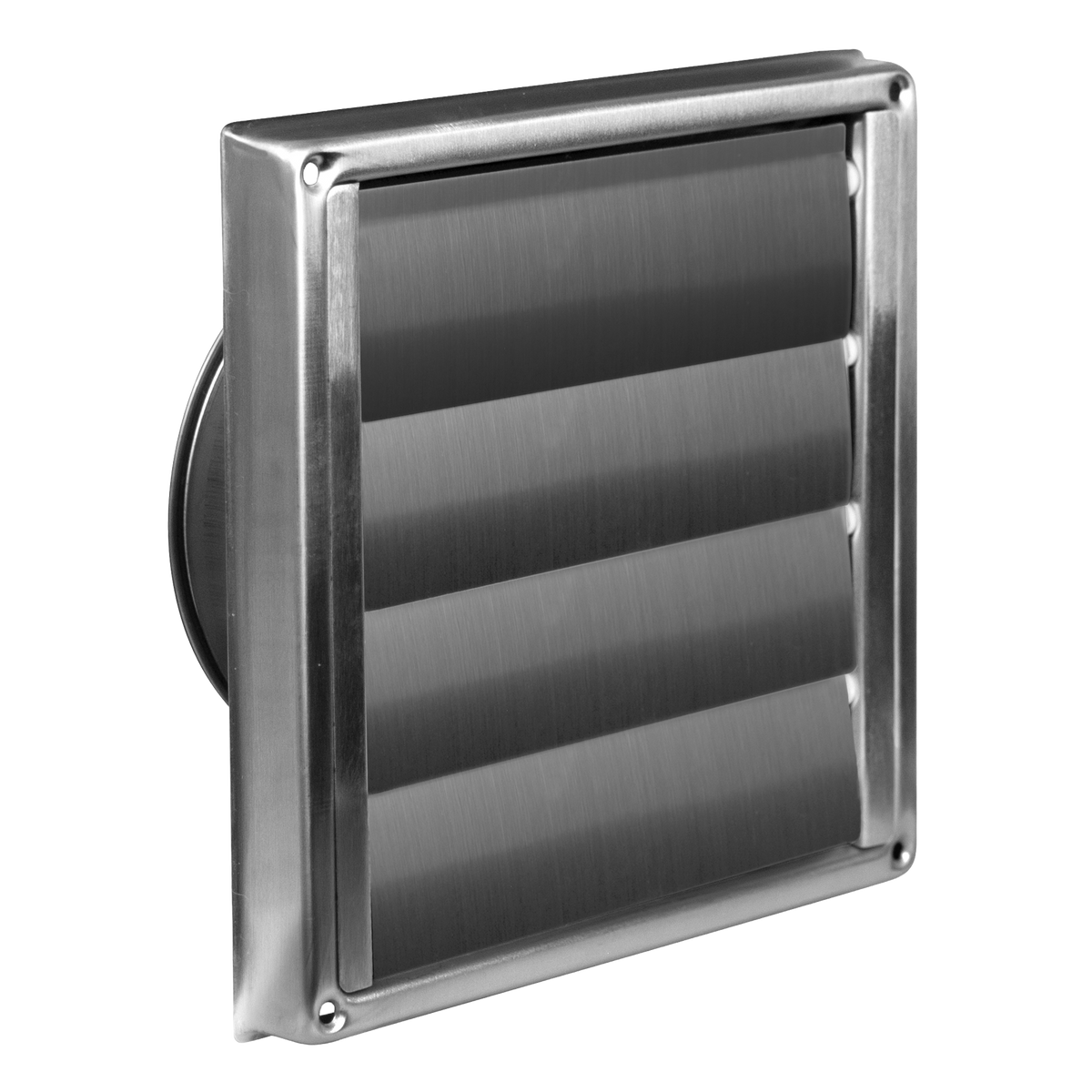 SAW Stainless Steel Louvre Vent – 6-Louvre Rectangular, For Caravan, Boat, Wall Eave