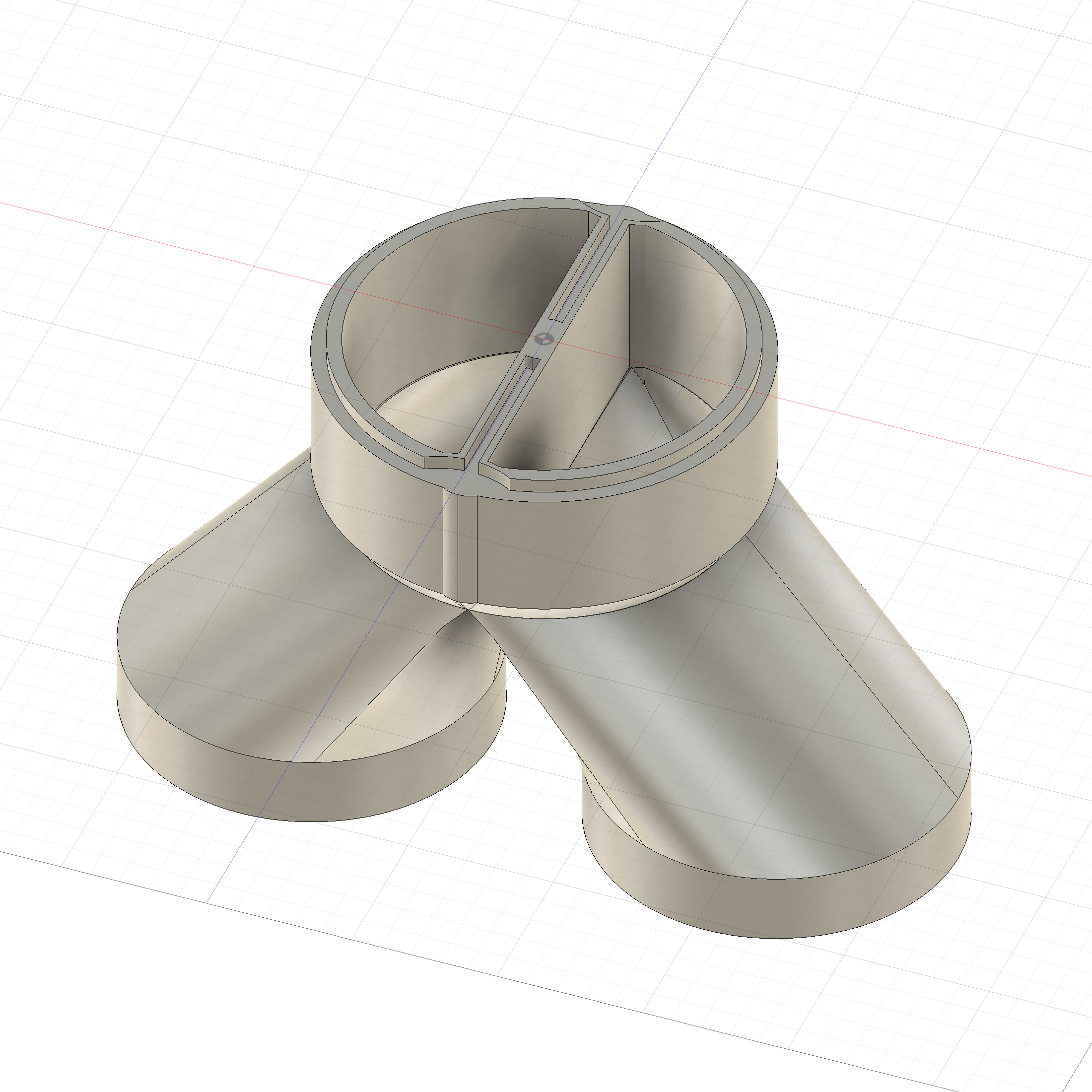 125mm Splitter for LUNOS Nexxt (3D Printed)