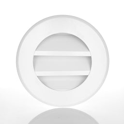 150mm White Metal Fixed Louvre Grille