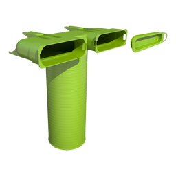 Air Excellent 2 x AE45SC Valve Adaptor 125mm 90°