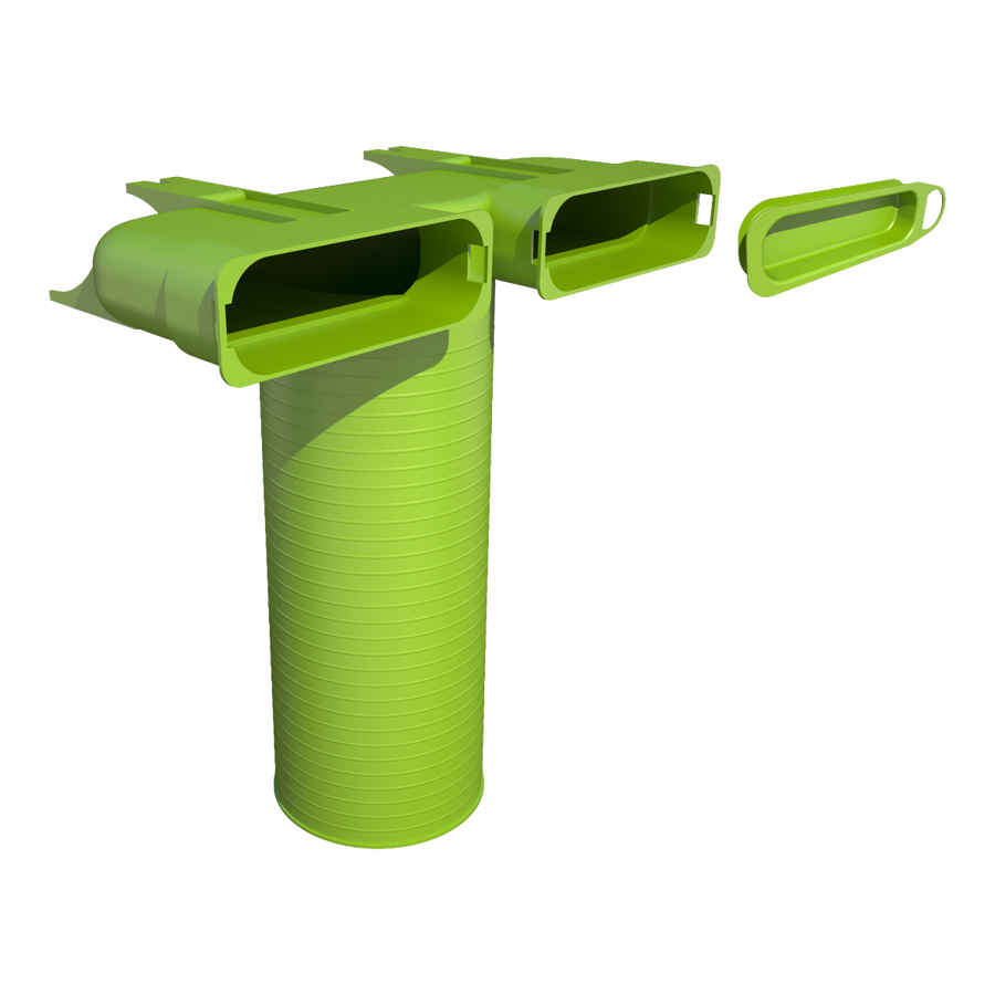 Air Excellent 2 x AE45SC Valve Adaptor 125mm 90°