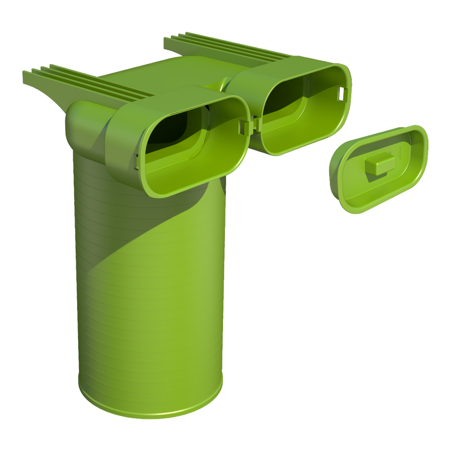 Air Excellent 2 x AE35SC Valve Adaptor 125mm 90°