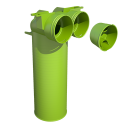 Air Excellent 2 x AE34C Valve Adaptor 125mm 90°