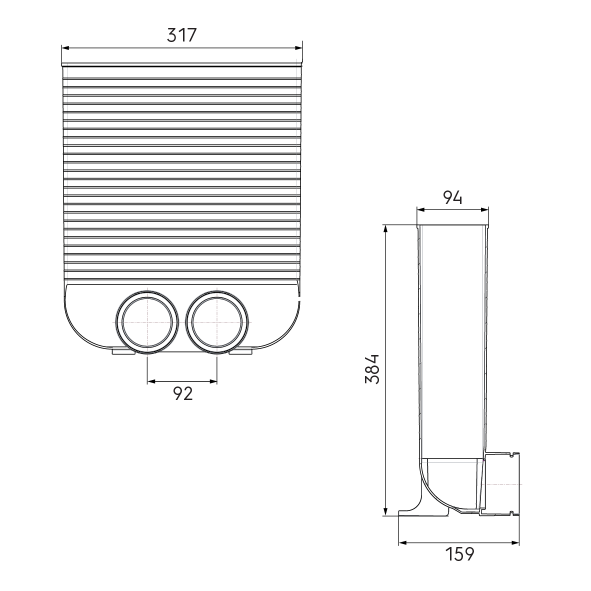 Air Excellent 2 x AE34C Floor Grille Adaptor
