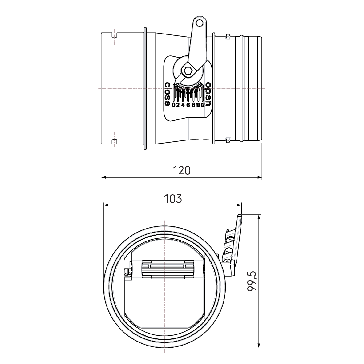 Air Excellent Distribution Box External Air Restrictor Valve