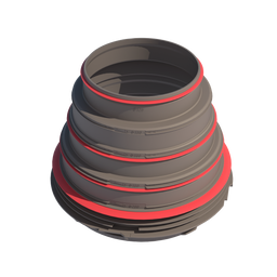 Air Excellent Distribution Box Stepped Adaptor 125-150-160-180-200