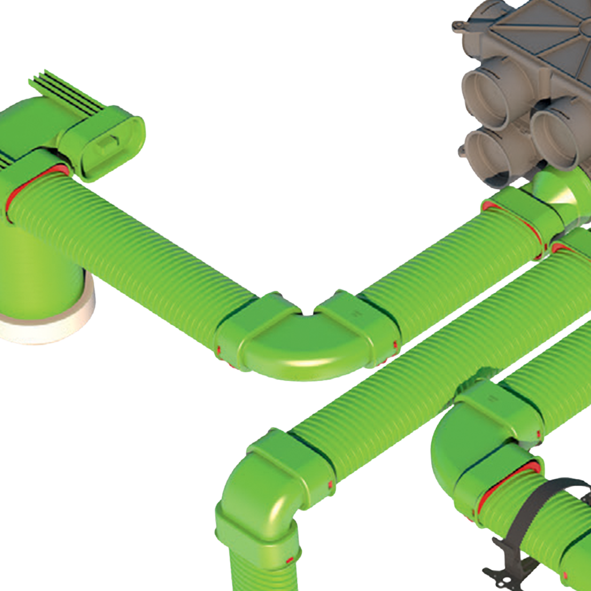 Air Excellent AE35SC Horizontal Bend 90° Kit