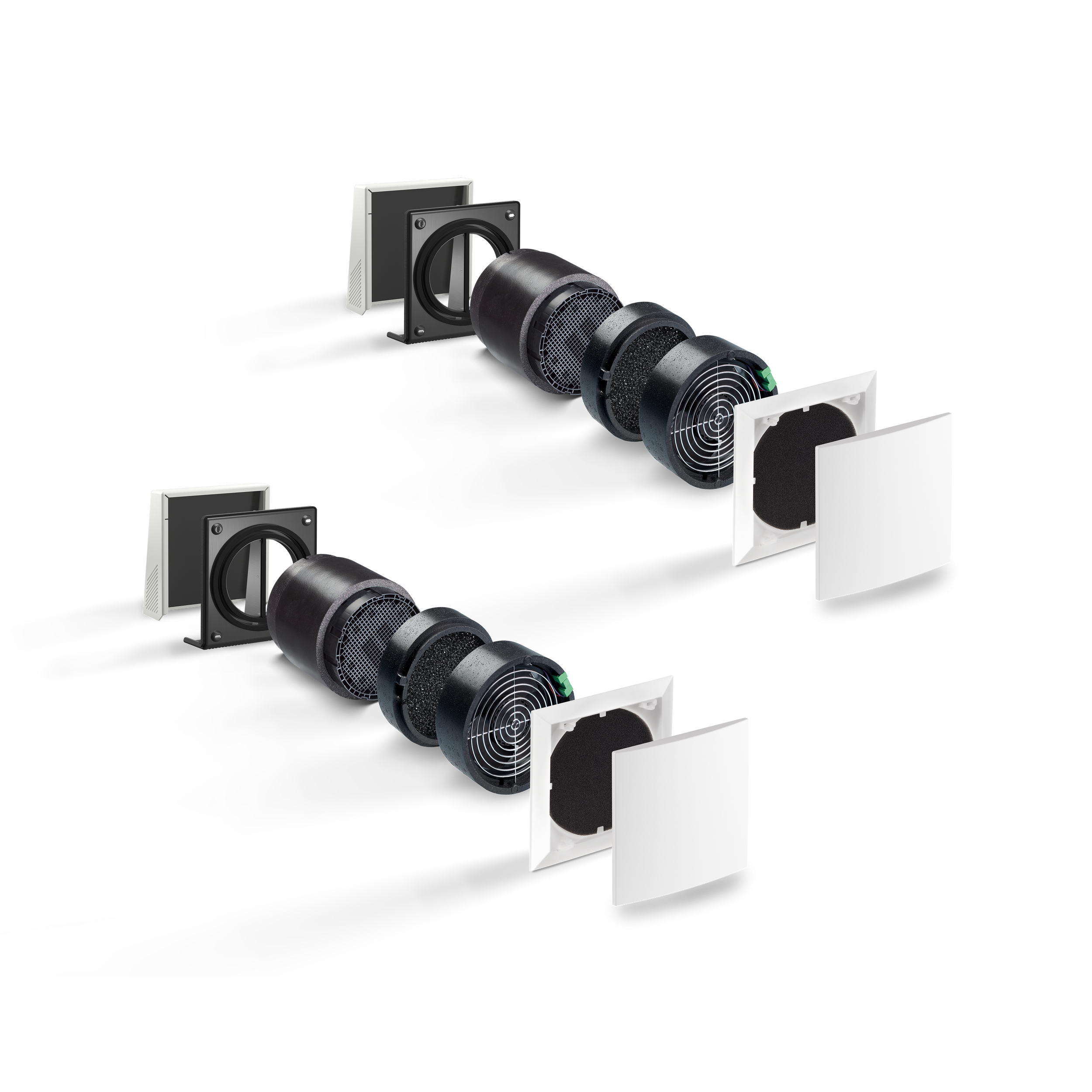 LUNOS e²60 Decentralised ERV Systems