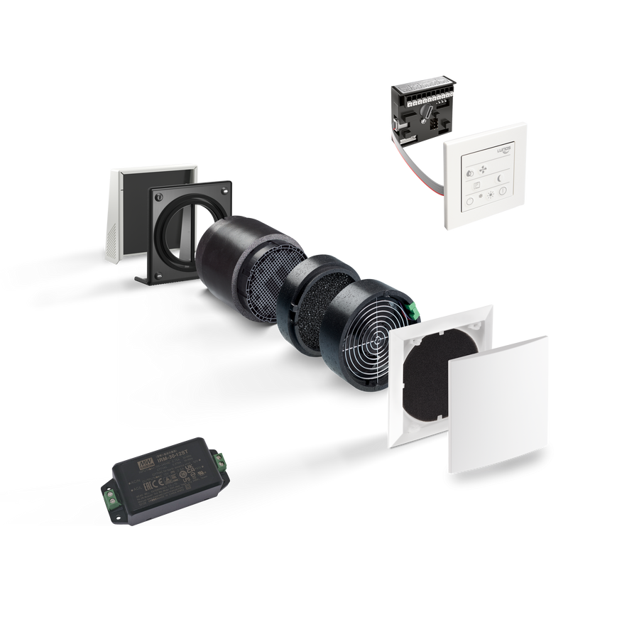 LUNOS e²60 Decentralised ERV Systems