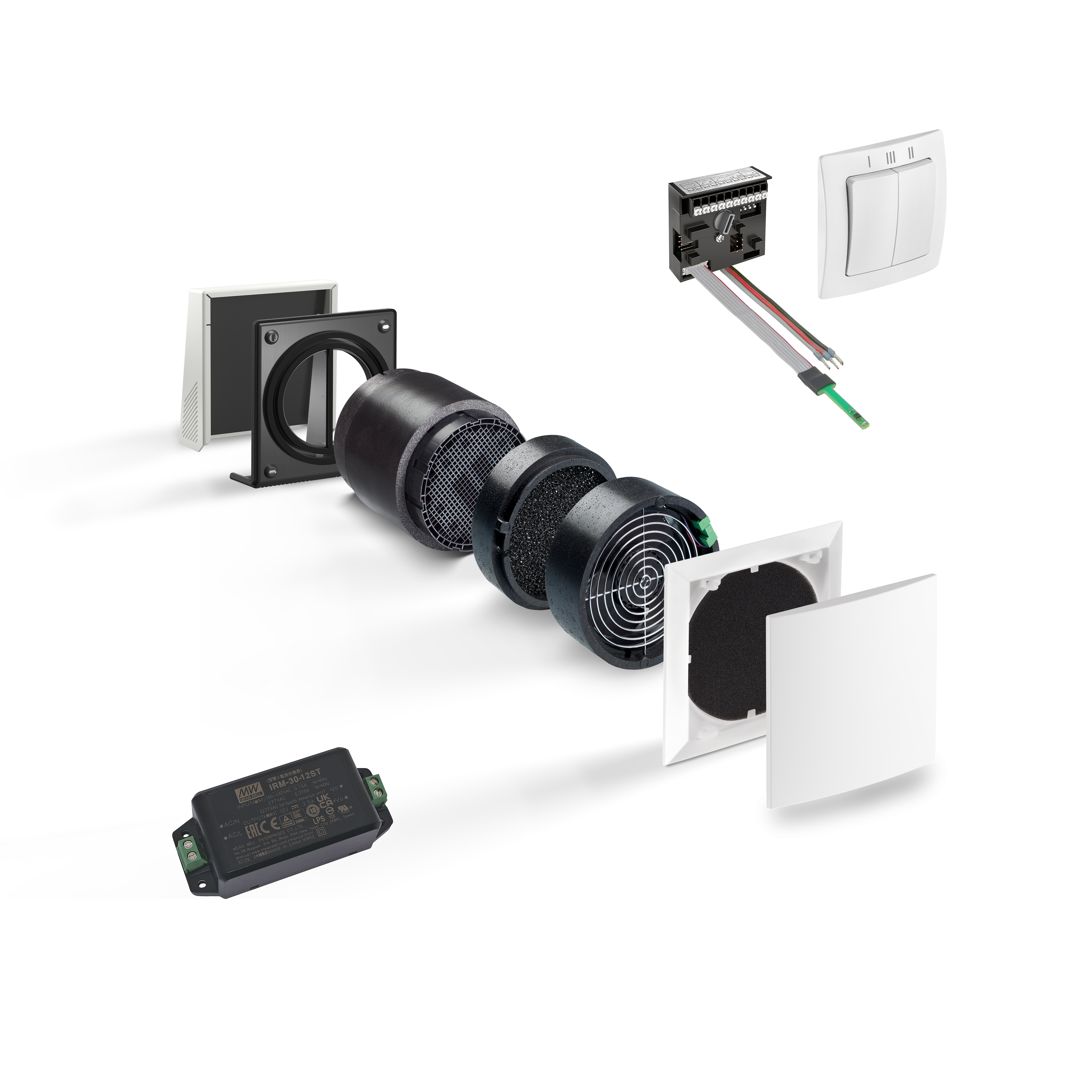 LUNOS e²60 Decentralised ERV Systems