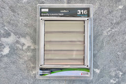 125mm Bush Fire Rated Stainless Steel Gravity Louvre Vent (316 Marine Grade) (BAL-40 / BAL-FZ)