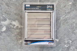 150mm Bush Fire Rated Stainless Steel Gravity Louvre Vent (316 Marine Grade) (BAL-40 / BAL-FZ)