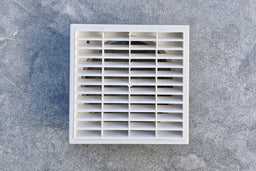 150mm White Plastic Louvre Grille